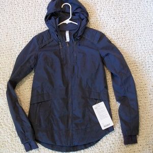 Lululemon Navy Spring Forward Jacket Dot Inkwell
